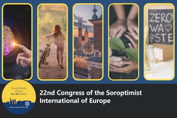 Dean Prof. Katarzyna Grabowska at the Soroptimist International of Europe Congress